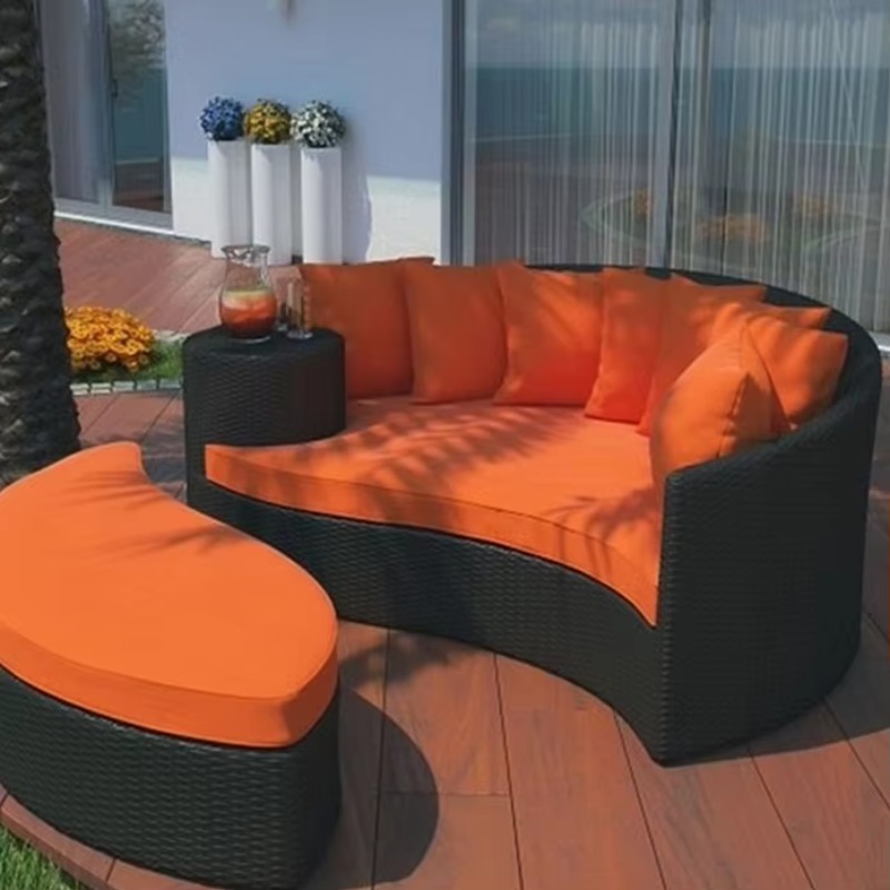 Outdoor Daybed Furniture - Factory Wholesale Raised Sun Beds Chaise