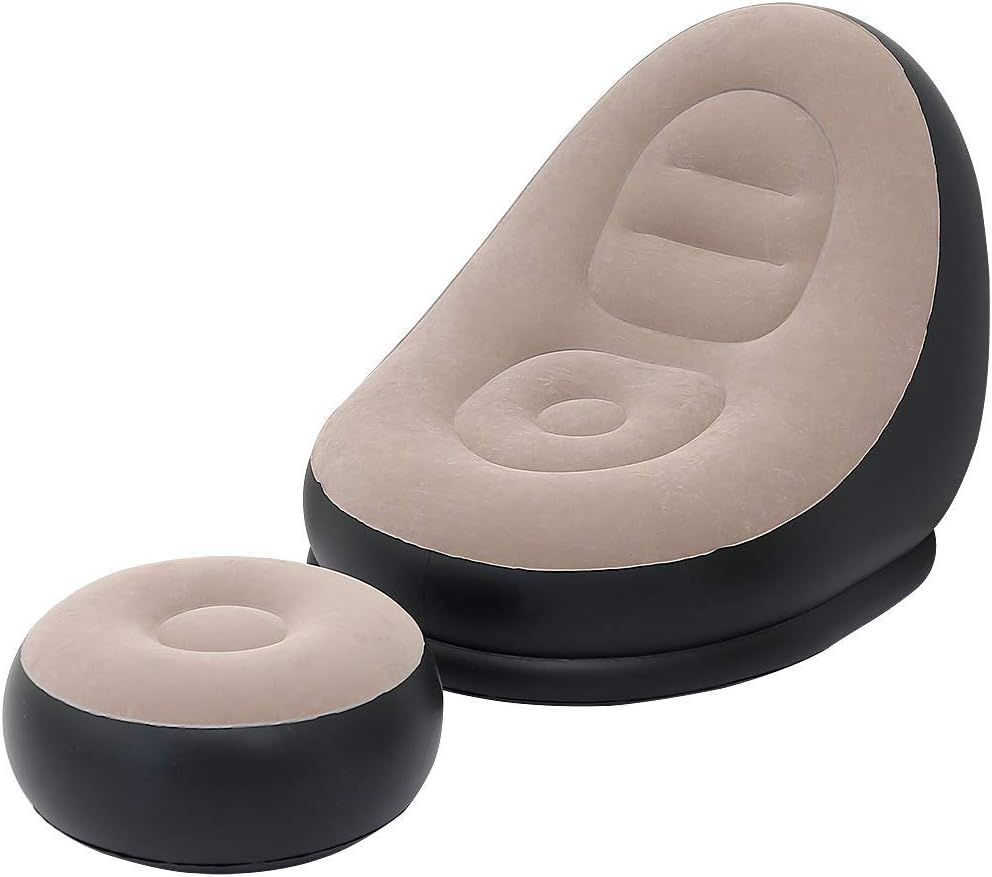 2Pcs Lazy Sofa Inflatable Chai - Outdoor Daybed Furniture ulasan dan harga