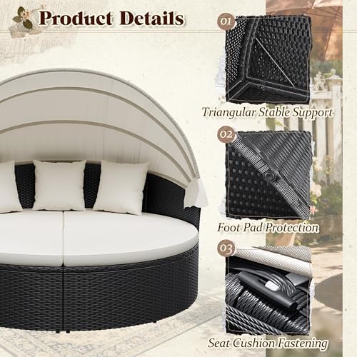 Patio Furniture Outdoor Round  - Outdoor Daybed Furniture ulasan dan harga
