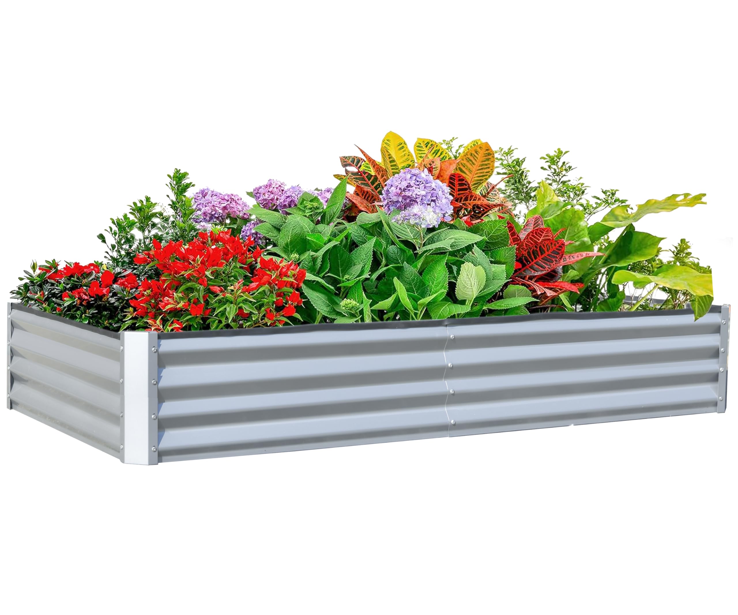 6x3x1ft Galvanized Raised Gard - Planter Raised Metal ulasan dan harga