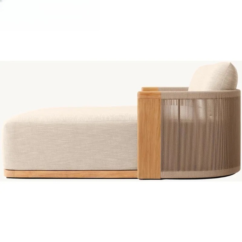 Patio Teak Chaise Lounge Daybe - Outdoor Daybed Furniture ulasan dan harga