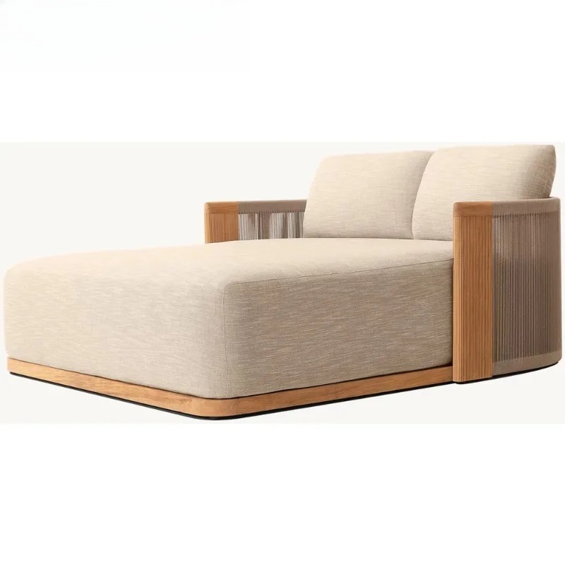 Patio Teak Chaise Lounge Daybe - Outdoor Daybed Furniture ulasan dan harga