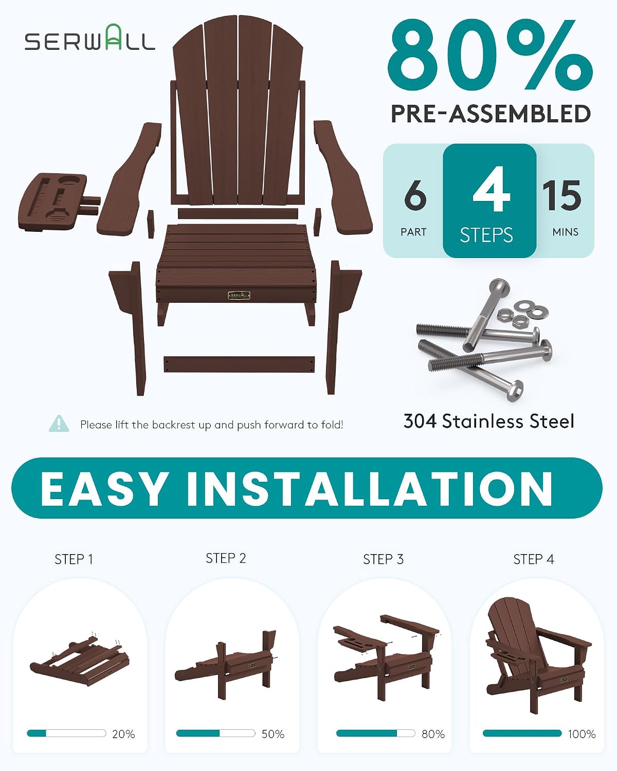 Folding Adirondack Chair Set 2 - Outdoor Furniture Fire Pit ulasan dan harga