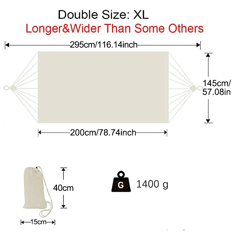 Hammocks A White Organic Cotto - Outdoor Furniture Quality ulasan dan harga