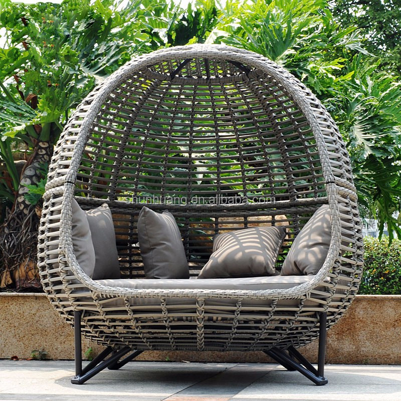 Nordic Patio Canopy Daybed Out - Outdoor Daybed Furniture ulasan dan harga