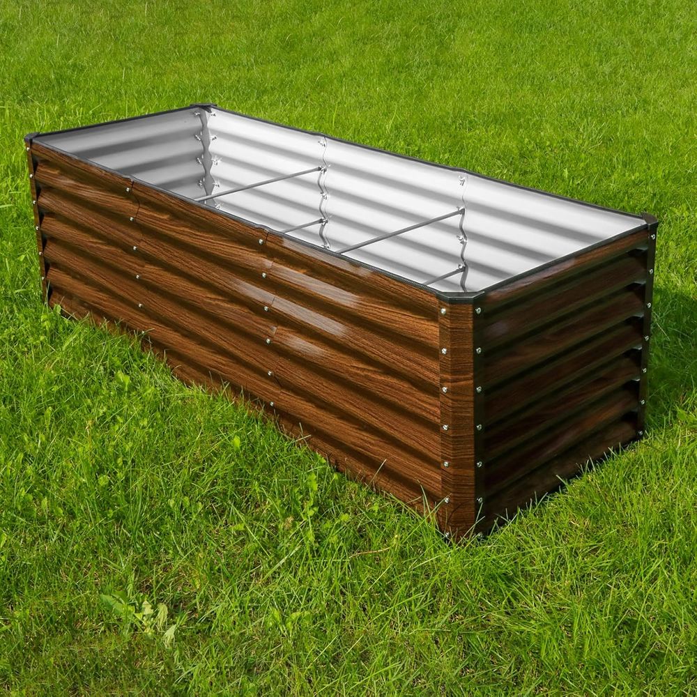 2-Pack 6x2x2T Galvanized Raise - Planter Raised Metal ulasan dan harga