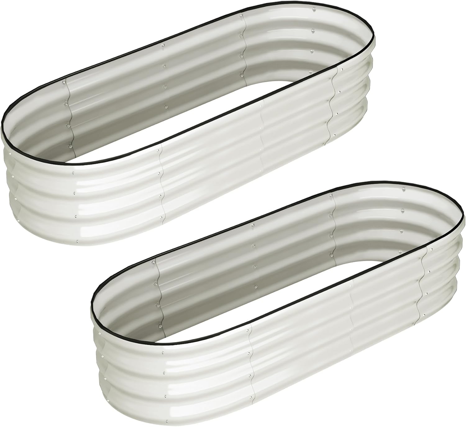 Tacleekii 6X3X1FT Oval Galvani - Planter Raised Metal ulasan dan harga