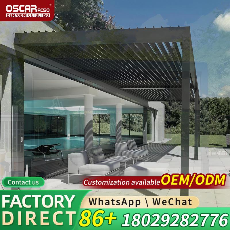 Rainproof Aluminum Louver Perg - Outdoor Furniture Prices ulasan dan harga