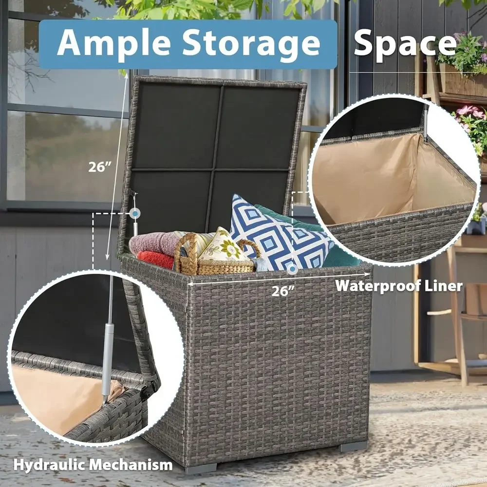 8-Piece Patio Furniture Set wi - Outdoor Furniture Fire Pit ulasan dan harga