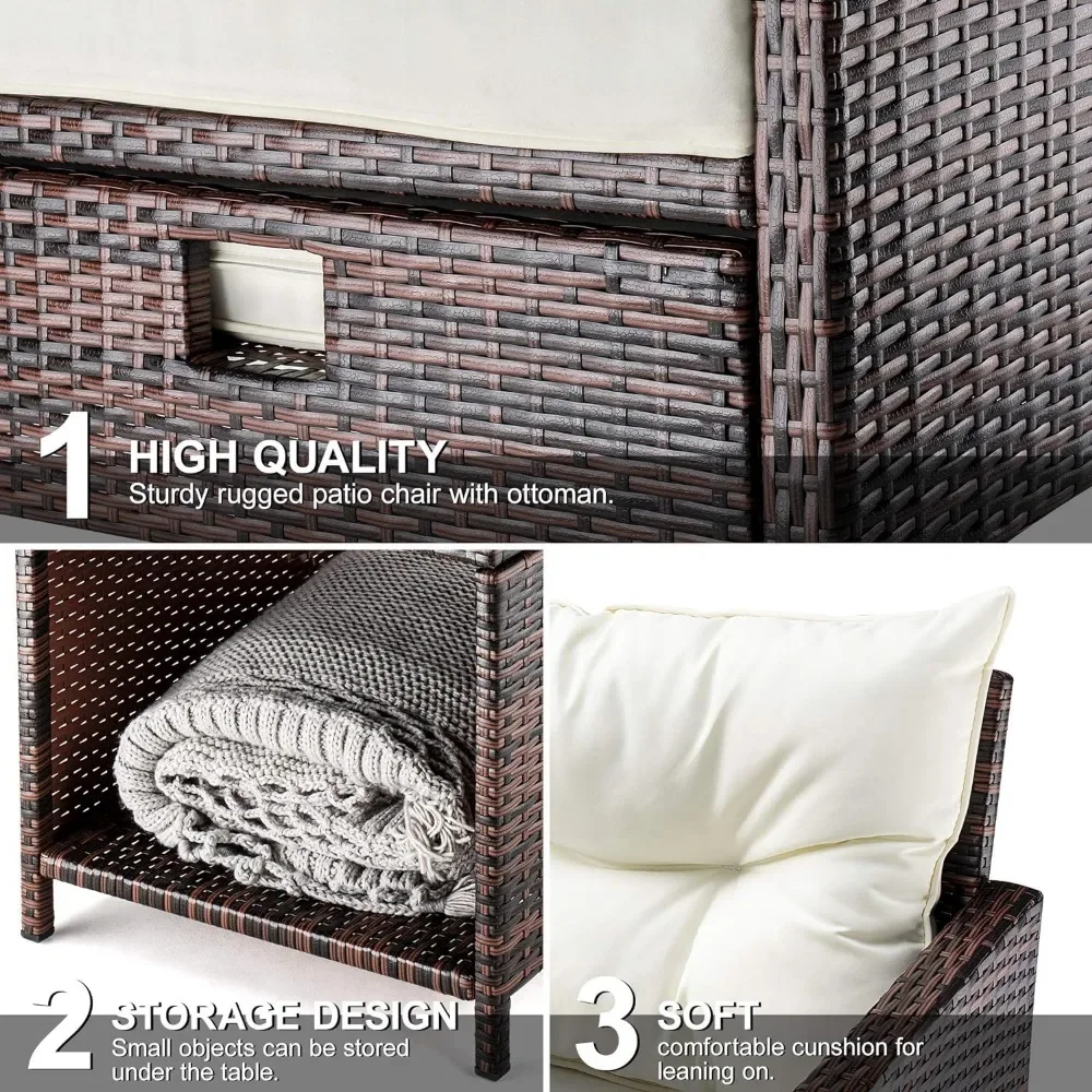 #For 5 Pieces Wicker Patio Fur - Outdoor Furniture Material ulasan dan harga