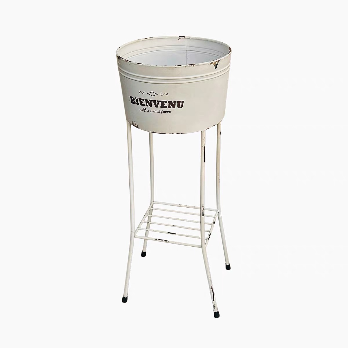 Vintage Metal Planter Stand Ru - Planter Raised Metal ulasan dan harga