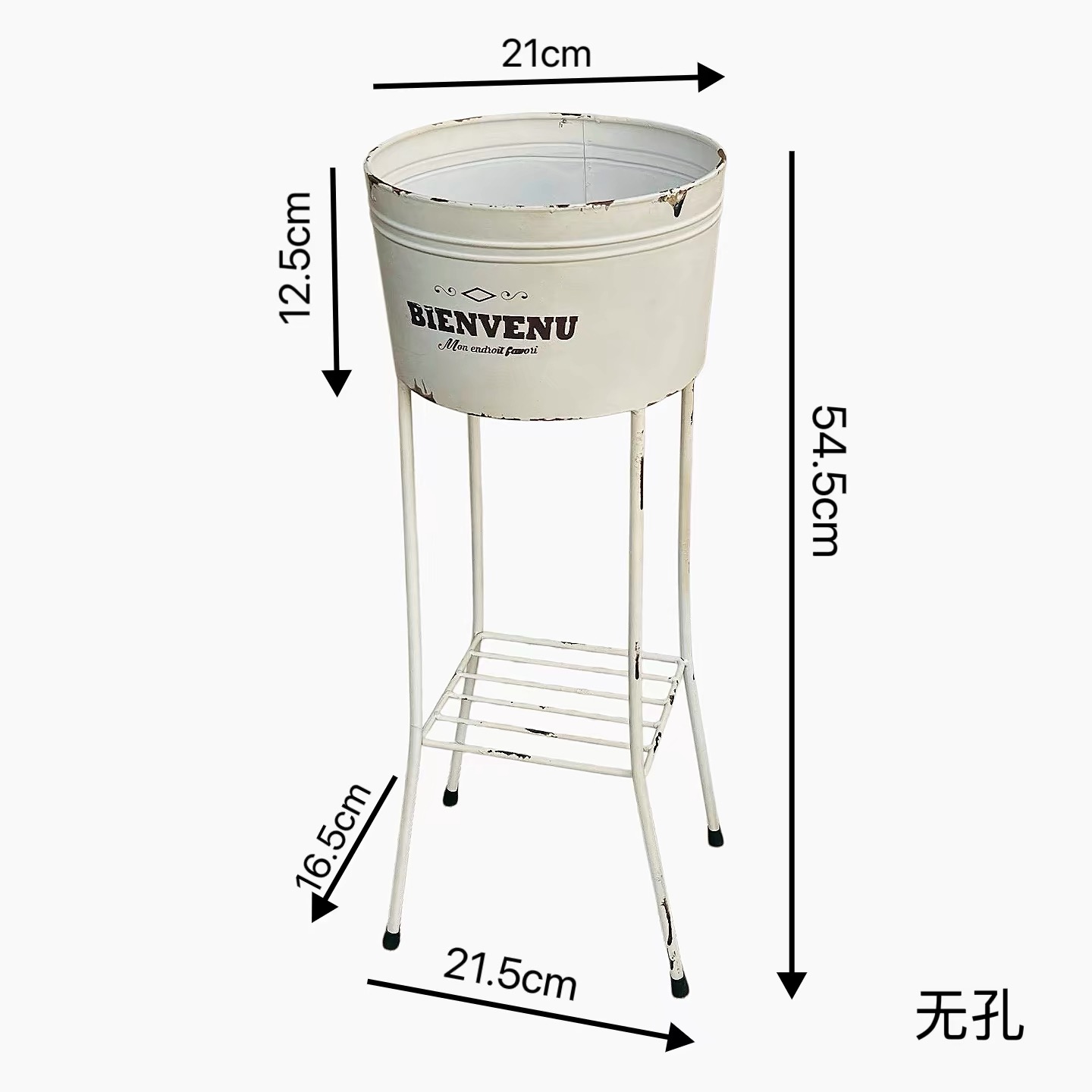 Vintage Metal Planter Stand Ru - Planter Raised Metal ulasan dan harga