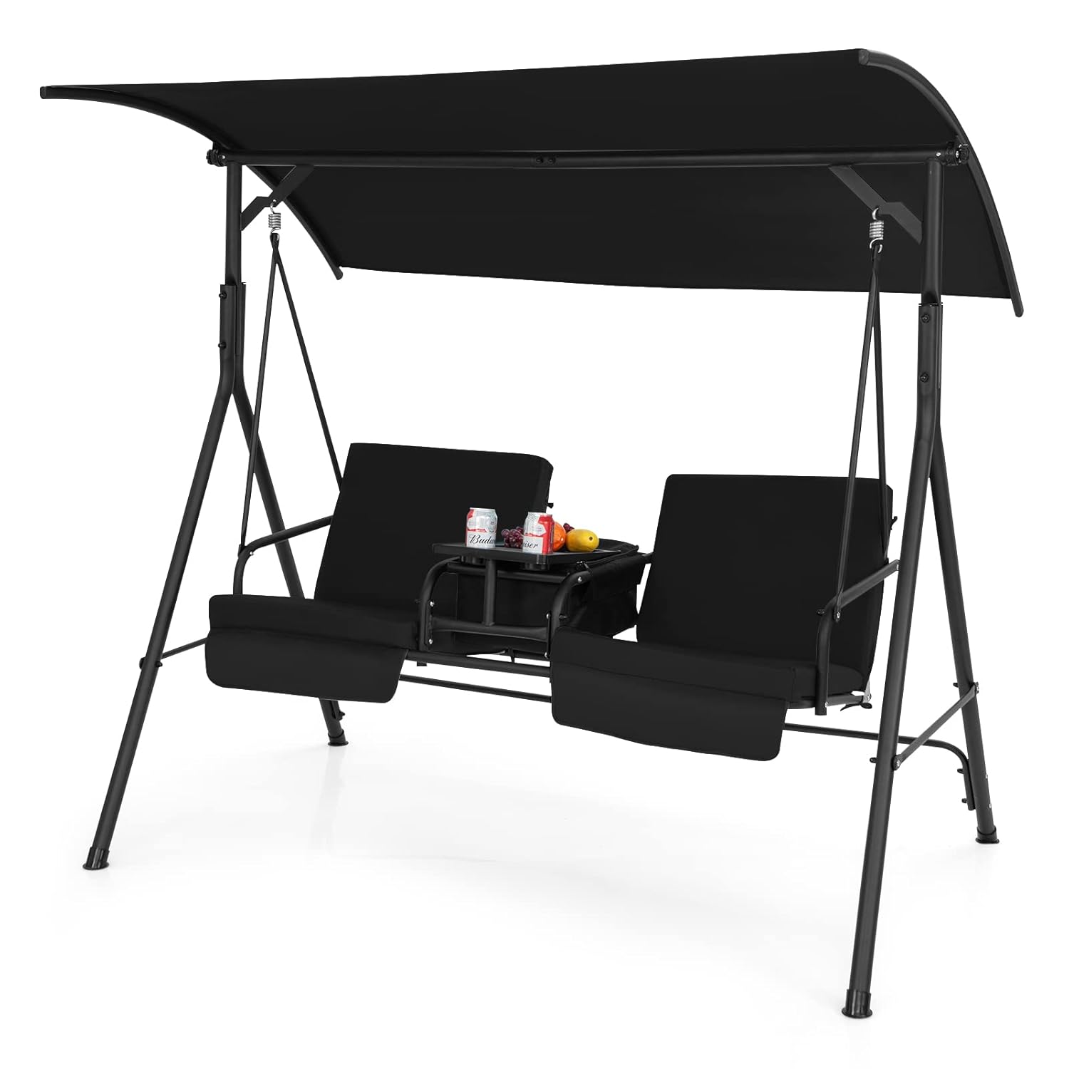 o*-2 Person Porch Swing, Outdo - Outdoor Furniture With Storage For Cushions ulasan dan harga