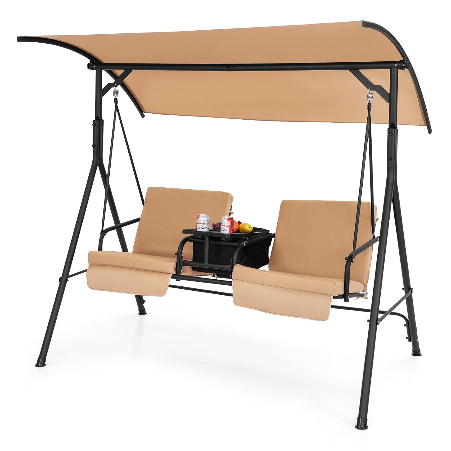 o*-2 Person Porch Swing, Outdo - Outdoor Furniture With Storage For Cushions ulasan dan harga