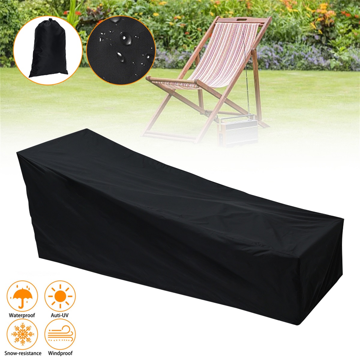 Outdoor Garden Sunbed Cover Su - Outdoor Furniture Lounge Set ulasan dan harga