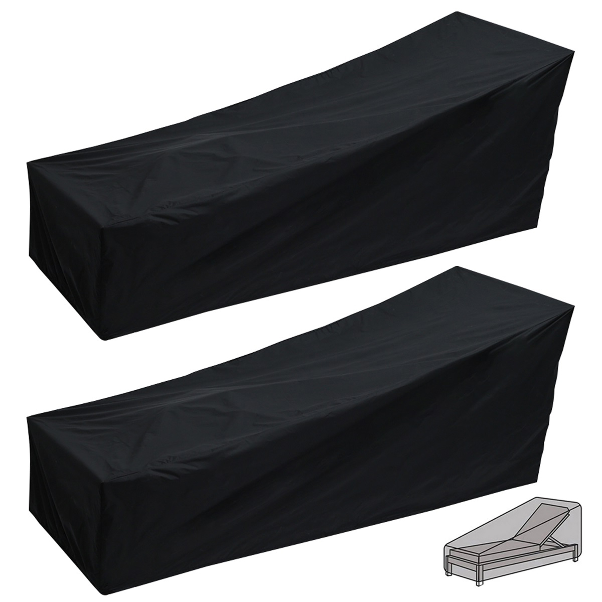 Outdoor Garden Sunbed Cover Su - Outdoor Furniture Lounge Set ulasan dan harga