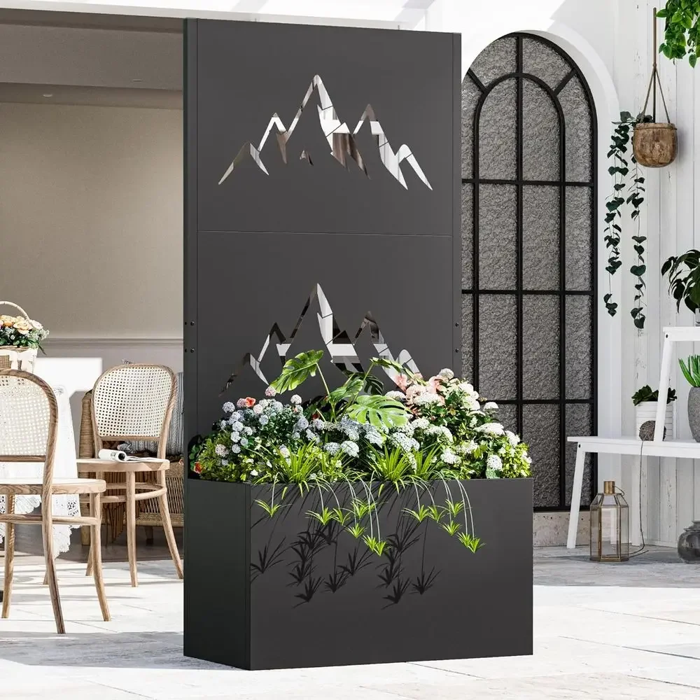 Elegant Metal Planter Box with - Planter Raised Metal ulasan dan harga