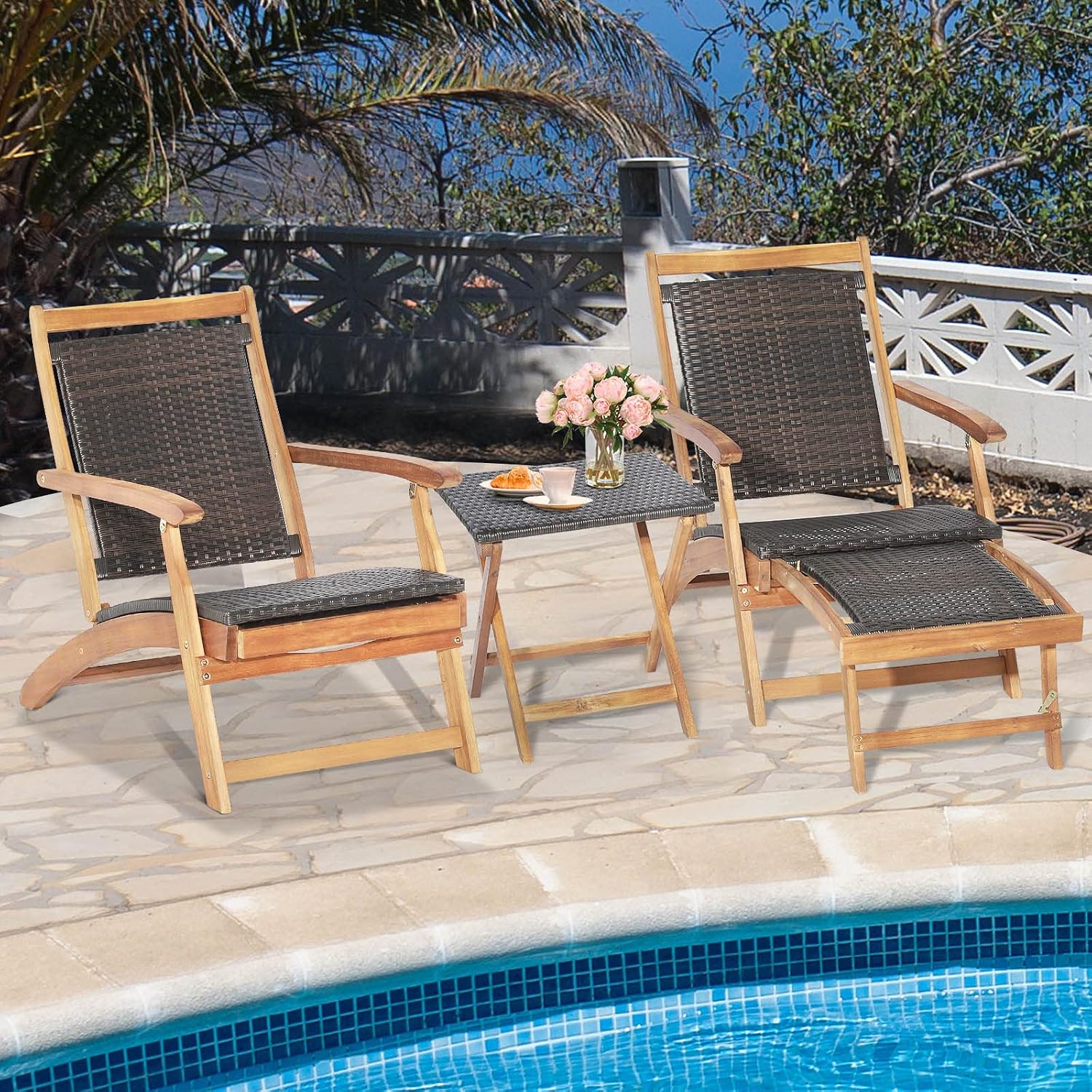 Foldable Outdoor Patio Lounge  - Outdoor Furniture Lounge Set ulasan dan harga