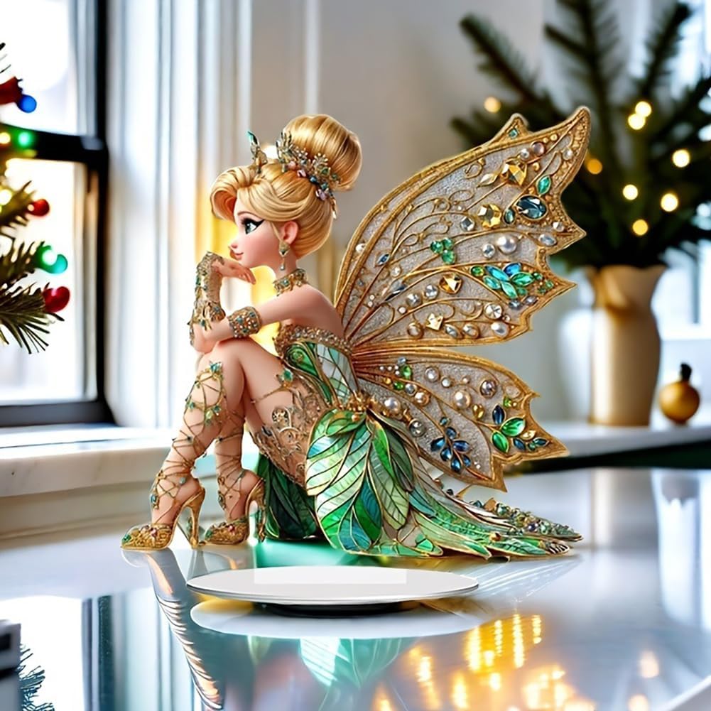 Mini Table Flower Fairy Statue - Outdoor Furniture Material ulasan dan harga