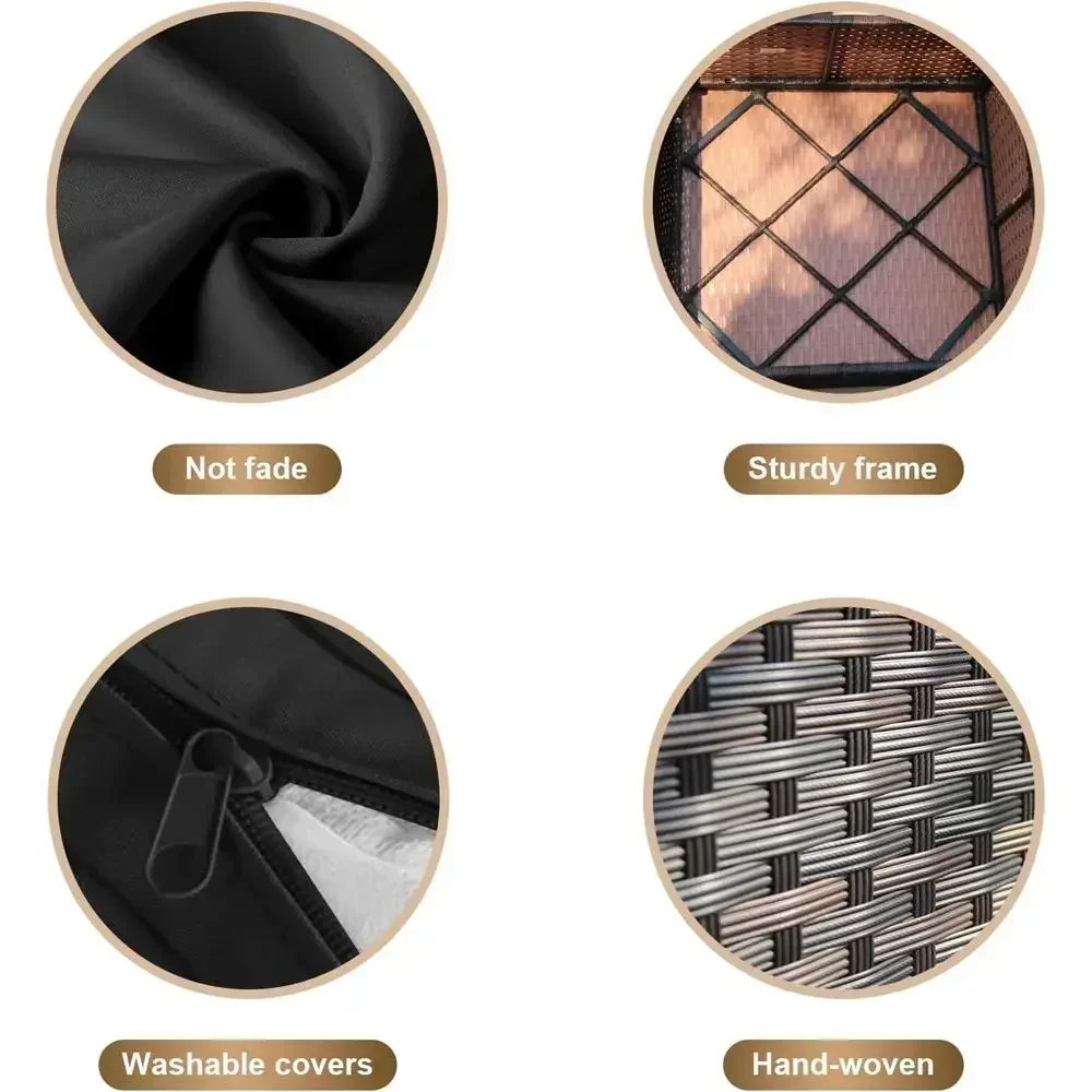 7-Piece Outdoor Patio Furnitur - Outdoor Furniture Fire Pit ulasan dan harga