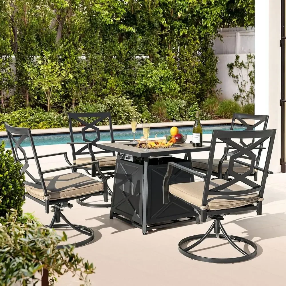 5-Piece Outdoor Patio Furnitur - Outdoor Furniture Fire Pit ulasan dan harga